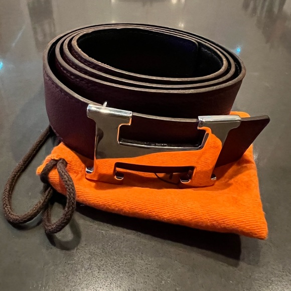 Hermes Other - Hermes Reversible Leather Belt Men's